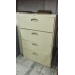 4 Drawer Lateral File Cabinet Beige Tan